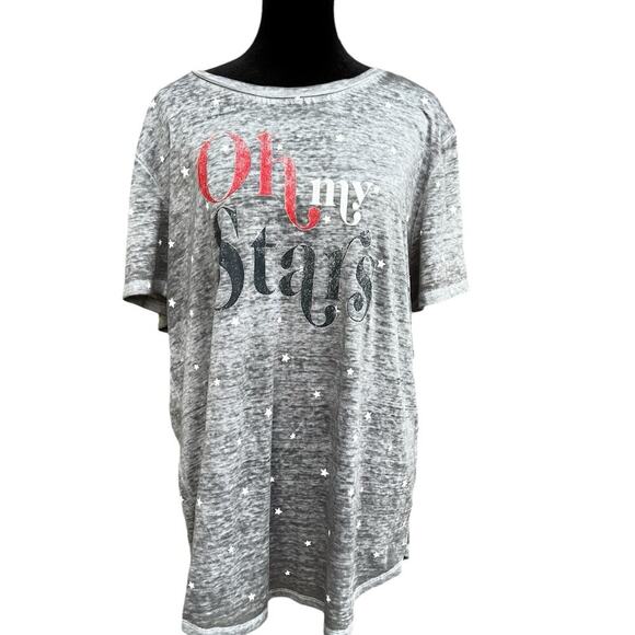 Maurices women’s size XL gray short sleeve T-shirt- PJ's - Picture 1 of 5